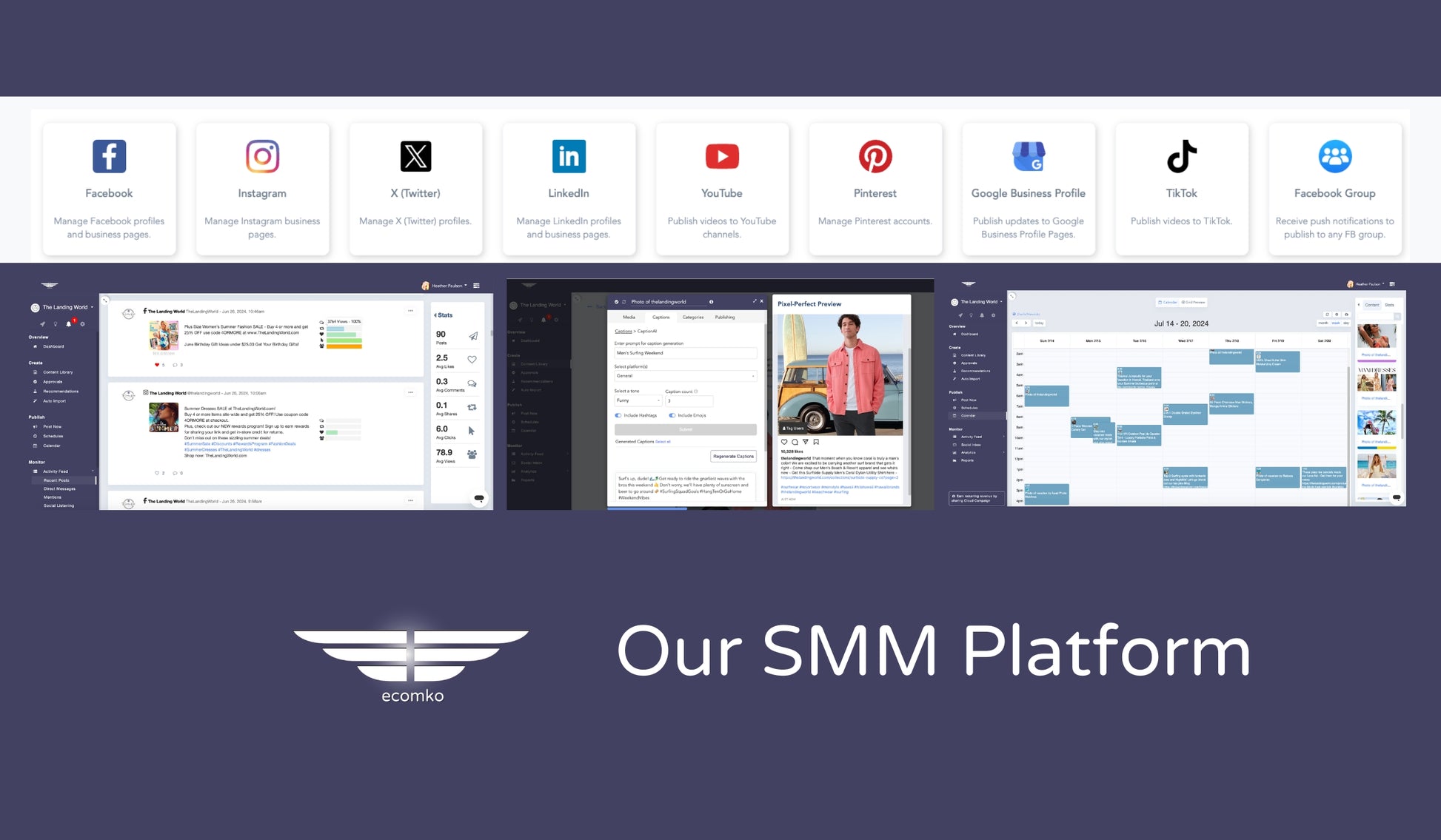 ecomko Social Media Management Platform